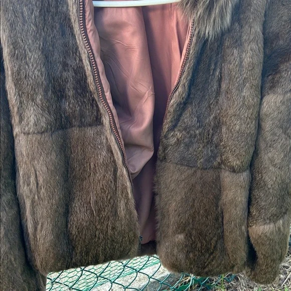 Vintage Brown real Fur Jacket - Picture 5 of 9